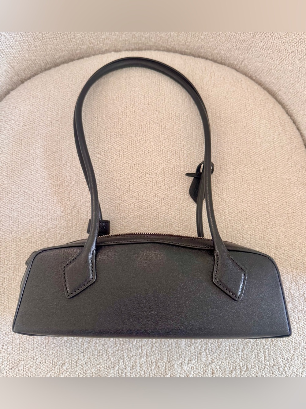 Alaïa Black Leather Shoulder Bag with Silver Hardware - Picture 13 of 13